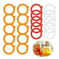 thumbnail image 2 of 20x Silicone Replacement Gasket Airtight Rubber Seals Rings Leak-Proof Canning Silicone Fitting Seals for Jar Lid, 2 of 9