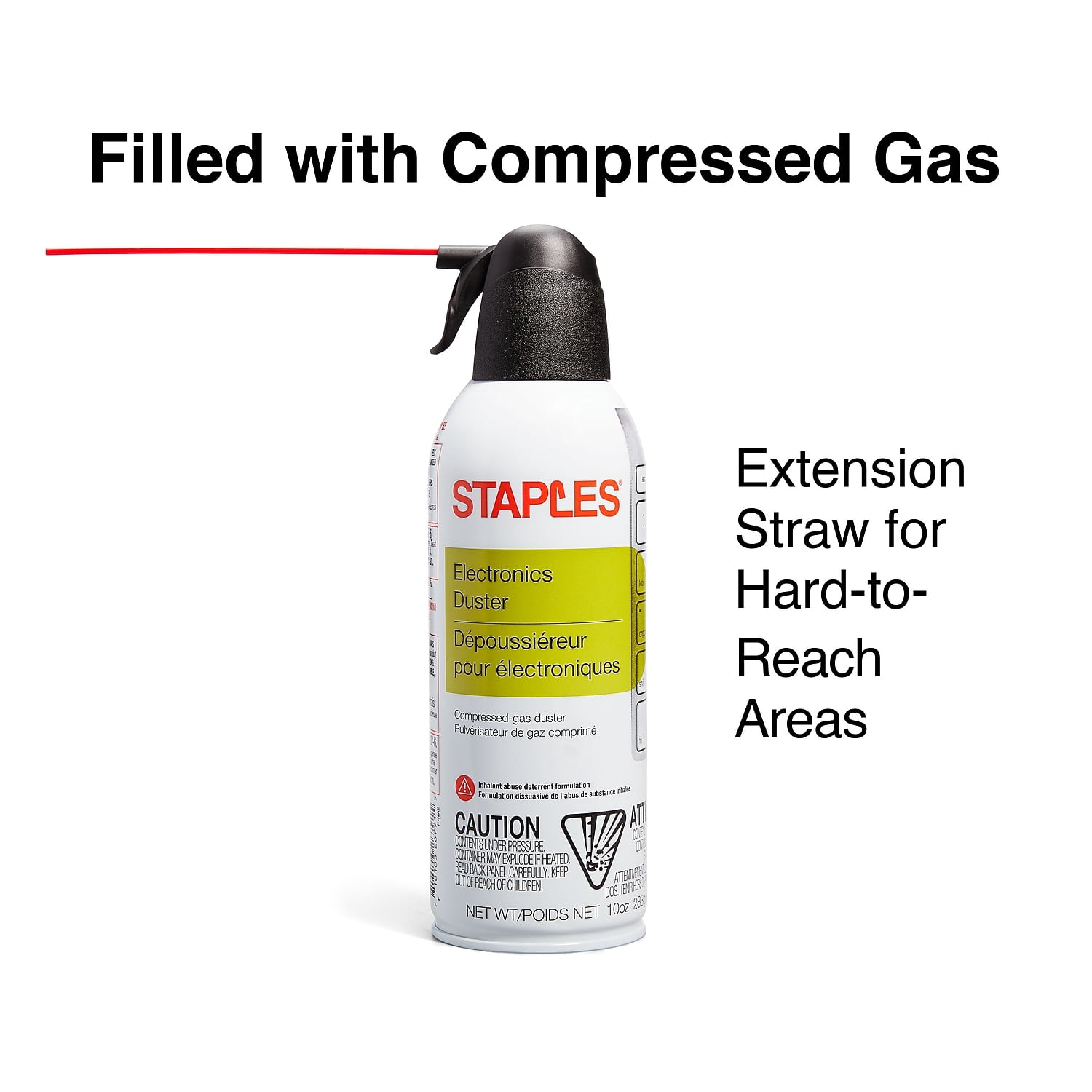 Staples Electronics Air Duster 10 oz. 6/Pack (SPL10ENFR-6) SPL10EN-6