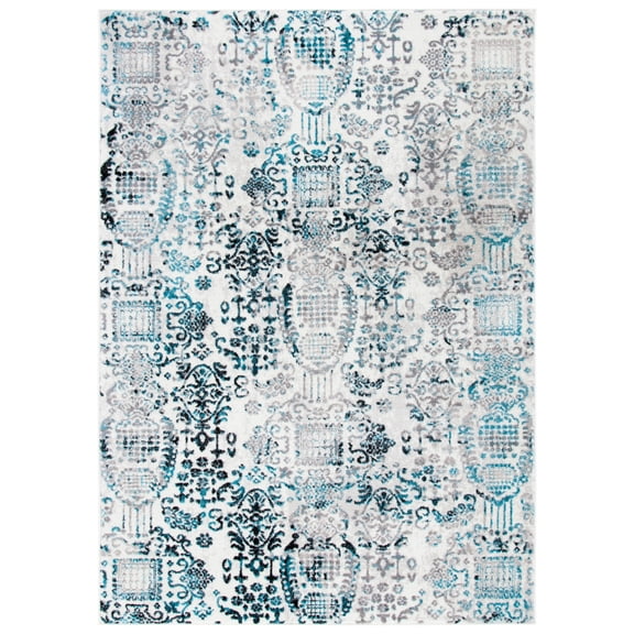 SAFAVIEH Skyler Alys Oriental Area Rug, Grey/Blue, 5'1" x 7'6"