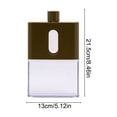 thumbnail image 6 of Snmubt Flat Water Bottle, Outdoor Sports Plastic Cup, Transparent Flask, Screw Rotary Cap, Leakproof for Travel and Gym, 6 of 6