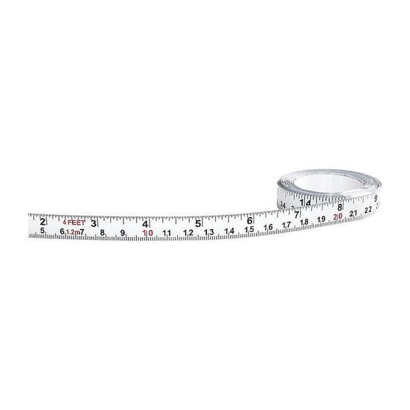 Us Tape 48 in Adhesive Tape Measure, 1/2 in Blade 50020
