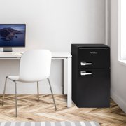 Avanti Retro Series Compact Refrigerator and Freezer, 3.1 cu. ft., in Black (RMRT30X1B-IS)
