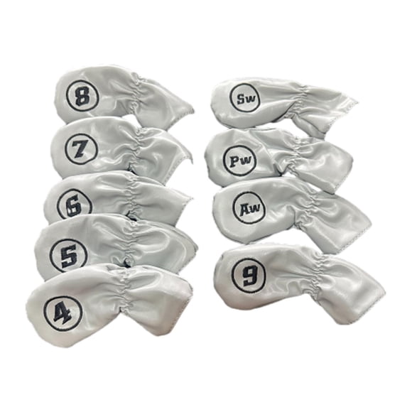 9 fundas para cabezas de hierro de golf modernas y cómodas para profesionales. Gris