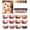 B, variant on SIfdSeng Multi Color Eye Shadow Eye Shadow Pearlescent Color Makeup Disk 12 Color Eye Shadow Disk Europe and America Eye Shadow Liquid Eyeshadow Glitter Yellow