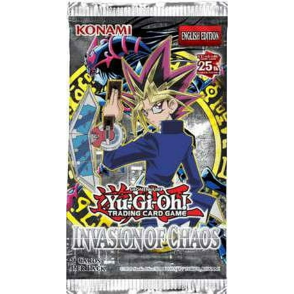 YuGiOh Trading Card Game Invasion of Chaos 25th Anniversary Booster Pack (9 Cards)