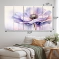 thumbnail image 4 of Designart "Purple Peony Perfection Rich Florals" Floral Metal Art Print Set, 4 of 5