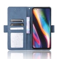 thumbnail image 3 of Case for Motorola MOTO One 5G Cover Adjustable Detachable Card Holder Magnetic closure Leather Wallet Case - Blue, 3 of 5