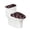 Candy, variant on HELLHERO Cartoon Snowman Gift Patterns Bathroom Toilet Lid Cover Set 2 Pcs Set Elastic Fabric Dust-Proof for Family