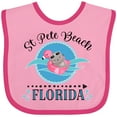 thumbnail image 3 of Inktastic St Pete Beach Florida Vacation Girls Baby Bib, 3 of 4