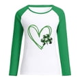 thumbnail image 5 of Besolor Chandails en Molleton pour Femmes de la Saint-Patrick Imprimés Col Rond Manches Longues Hauts Décontractés Blouse Graphique Ample pour Sortir, 5 of 5