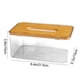 thumbnail image 3 of Caja de pañuelos de madera transparente para el hogar, sala de estar, escritorio, cajón para pañuelos, caja de almacenamiento de servilletas, caja de pañuelos de plástico, 3 of 6