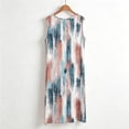 thumbnail image 6 of VBVC Women's Sleeveless Floral Print Midi Dress , Ladies' Crew Neck Casual Summer Tank Dress , Stretchy Daily Wear Dresses For Women,Light Blue,S-5XL, 6 of 6