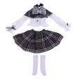 thumbnail image 1 of Trajes de muñeca BJD Camiseta de ropa de muñeca con , conjunto de uniformes de calcetines para BJD 1/3, disfraz de Cosplay - gris Magideal Trajes de muñeca BJD, 1 of 7