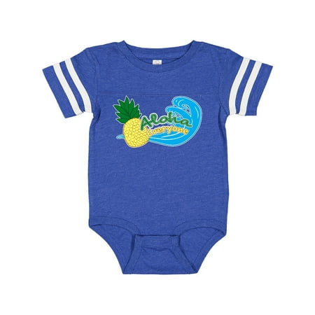 

Inktastic Aloha Everyone with Pineapple and Wave Gift Baby Boy or Baby Girl Bodysuit