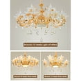 thumbnail image 6 of Datingday Modern Crystal Chandelier Glass 6-18 head Ceiling Light Fixture Pendant Light, 6 of 6