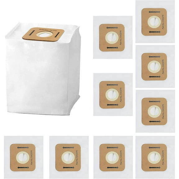 Replacement VACBP6 HEPA Filter Bags for Atrix Ergo 8 Quart Backpack Vacuum, Replace Part VACBP1 VACBP36V VACBPAI Vacuum Bags White (10 Pack)…