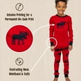 thumbnail image 5 of LazyOne Warm Long-Sleeve PJ Sets for Girls and Boys, Classic Moose, Funny Animal Kids' Pajama Sets, 5 of 7