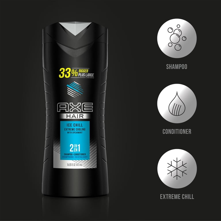 AXE 2 in 1 Shampoo and Conditioner Ice Chill 16 oz - Walmart.com
