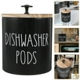 thumbnail image 3 of Miangastore Durable Wood Dishwasher Pod Holder with Secure Lid for Home Use Elegant Kitchen Decor 7.5 Inches, 3 of 8
