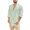 Mint Color, variant on Casual Long Sleeve Shirts Mens Pure Color Linen Button Down Tops