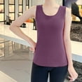 thumbnail image 2 of AherBiu Thermal Warm Tank Tops for Women Sleeveless Undershirts Winter Basic Layer Pajamas Top, 2 of 5