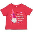 thumbnail image 3 of Inktastic I Luv You Gnome Matter What with Gnome and Hearts Boys or Girls Toddler T-Shirt, 3 of 5