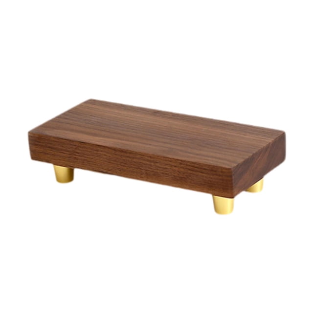 veasfak Wood Display Stand Wooden Riser Display Stand Wood Base Multifunctional Statue Display Ornament Display Stand for Flower Shop 15cmx7cmx3.7cm