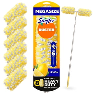 Swiffer Heavy Duty 6 Ft Extendable Duster Kit, Lemon Scent