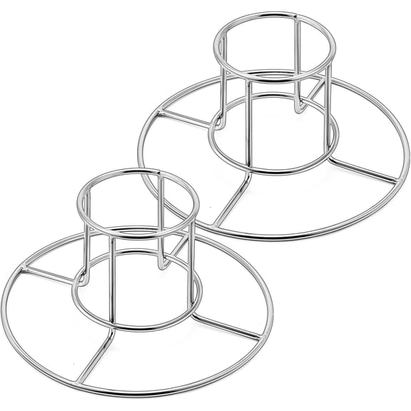 2-Pack Stainless Steel Beer Can Chicken Holders for Grill, Smoker & Oven – Vertical Beer Butt Chicken Stand Roaster Rack, for Tender Juicy Whole Chicken