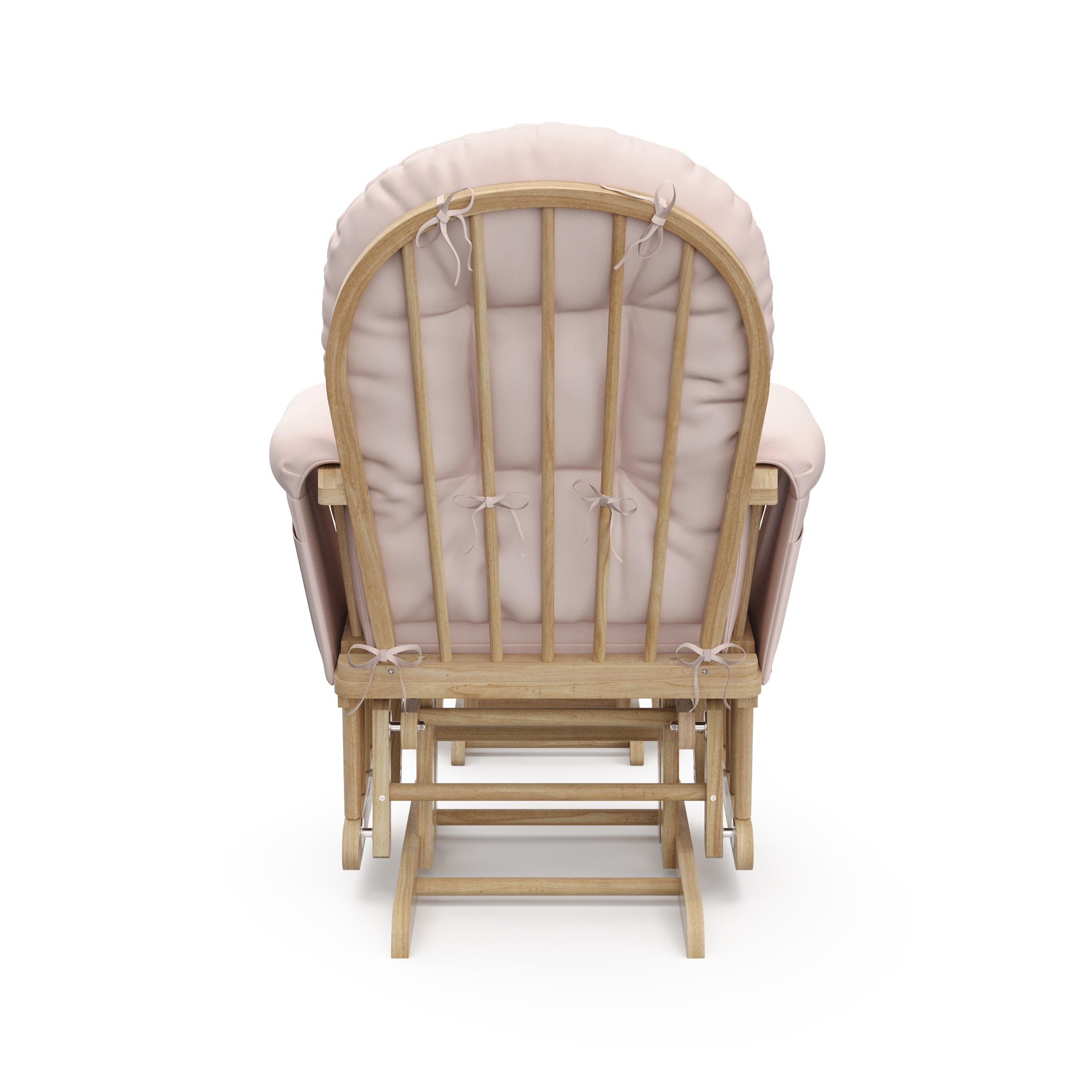 Storkcraft Hoop Infant Nursery Glider and Ottoman, Natural with Pink