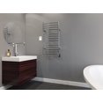 thumbnail image 3 of Ancona Svelte Chauffe-Serviettes Électrique Mural Rond 13 Barres, Acier Inoxydable Poli, 3 of 4