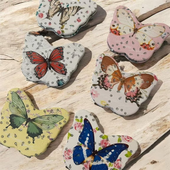 Set of 12 x Compact Mirror butterfly Party Favors, Bridesmaid Gifts, Sweet 15/16