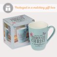 thumbnail image 6 of Christian Art Gifts Inspirational Microwave/Dishwasher Safe Ceramic Coffee & Tea Scripture Mug for Women: All Things Through Christ Encouraging Bible Verse, Cute Butterflies, Light Blue/White, 12 oz., 6 of 6