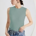 thumbnail image 7 of Camisole Tops for Women Summer Spaghetti Strap Basic Padded Tank Top with Built in Bra Workout Yoga Shirts,for Size L, 7 of 7