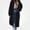 Black, variant on ITSAME Womens Zip Up Hooded Long Coat with Pockets Loose Fit Oversized Fall Winter Outerwear Jacket Gray Size 2XL