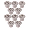 thumbnail image 1 of GOOHOCHY 10Pcs Easy Removal Caps Grey Plastic For Screw Coverage Anti-loosening Home Use, 1 of 8