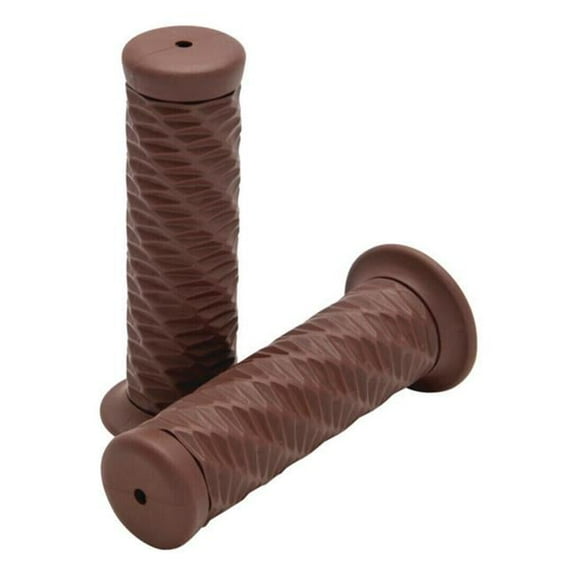 Bikers Choice Ol' Skool 1 Inch Brown Spiral Powersports Grip (Part No. 485804)