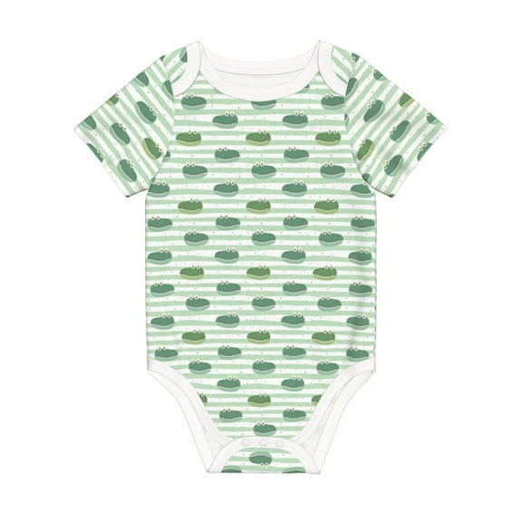 Balery Cute Crocodile Pattern Baby Climbing Clothes Infant Bodysuit Cute Infant Bodysuit Baby Romper-9M