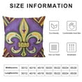 thumbnail image 5 of PHYHOO Mardi Gras Pillow Cover Buffalo Plaid Decor Holiday Farmhouse Pilow Case Decoration for Home Sofa Couch, 5 of 5