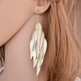 thumbnail image 5 of Pendientes largos de sauce retro barroco indio personalizados para mujer Pendientes con borlas multicapa, 5 of 5