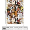 thumbnail image 3 of Doodle Dogs Blanket for Boys Girls, Dogs Lovers Gifts, Fleece Dog Throw Blanket for Kids Adults,Super Soft Warm Blanket Lightweight Flannel Blankets for Bed Couch (50"x40", Doodle Dogs), 3 of 6
