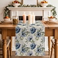 thumbnail image 2 of Table Runner 70 Inches Long for Kitchen Dining, Navy Blue Floral Dresser Scarf Farmhouse, Dining Table Decorations for Wedding/Parties, Vintage Flowers Elegant Pastoral Rustic 13 x 70 In, 2 of 8