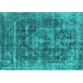 thumbnail image 1 of Ahgly Company Indoor Rectangle Oriental Turquoise Blue Industrial Area Rugs, 2' x 5', 1 of 4