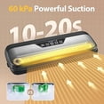 thumbnail image 4 of Vacuum Sealer Machine, Automatic, 5 in 1  with Cutter, Vacuum Seal Bags and Roll, Air Suction Hose, Led Indicator for Dry, Moist Food Preservation, 4 of 7