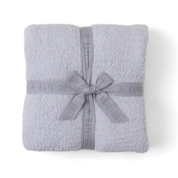 Tejido de chenilla gris ostra CozyChic de Throw Barefoot Dreams