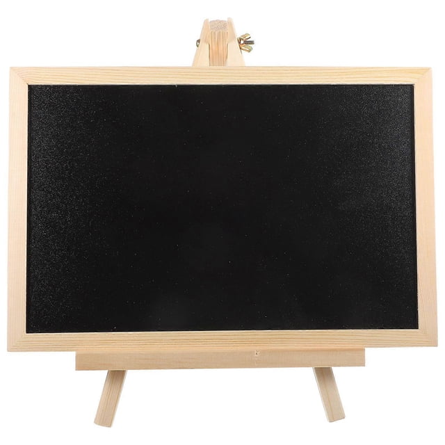 Wooden Mini Chalkboard for Kids Writing Painting Recording Standing Blackboard Message Board