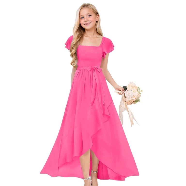 junior gowns and formal dresses Feather Crystal Beaded Red Pageant Red gown for women for Preteen Girls