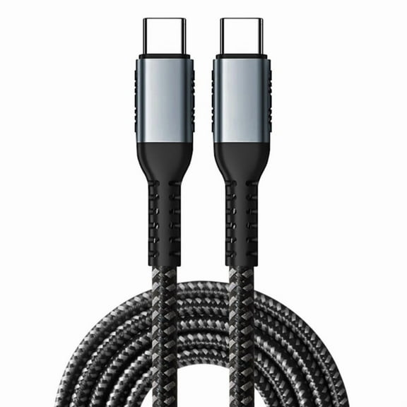 100W Fast Charging Cord Nylon Braided Type C to Type C Data Cable Wire Built-in e-Marker for Office Home Travel