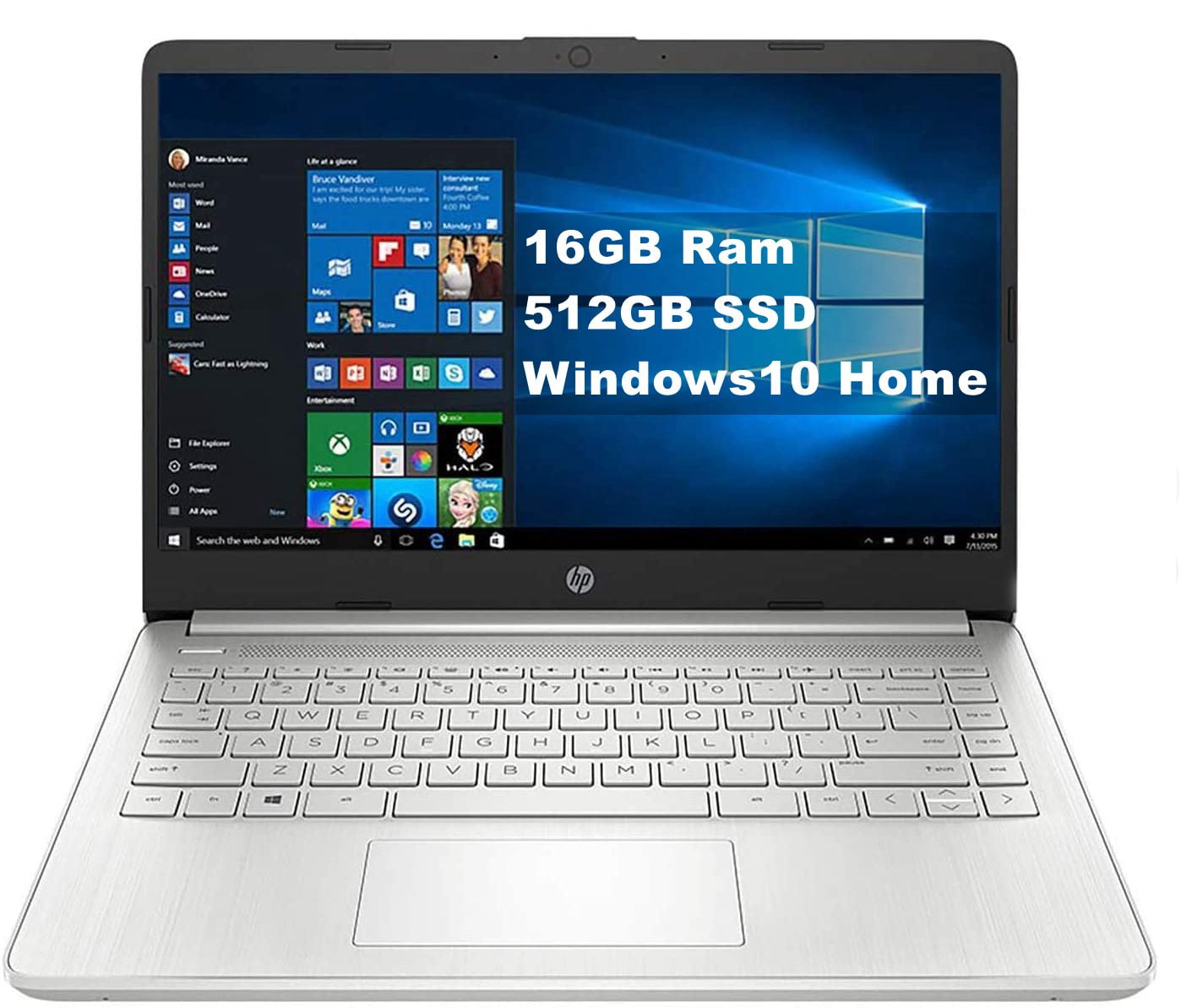 HP laptop-15.6" FHD Touchscreen-10th Gen Intel Core i5-1035G1 - Ram- 512GB SSD - Walmart.com