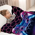 thumbnail image 5 of Gaming Blankets, Gamer Blankets for Teenage Boys Teen Men Adults Boyfriend Video Game Blanket, Soft Videogame Blanket Fleece Cozy Video Game Throw Blankets Gift for Video Game Lovers, 40 x 50 Inches, 5 of 6